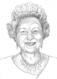 Queen Elizabeth Drawing Art - Drawing Skill