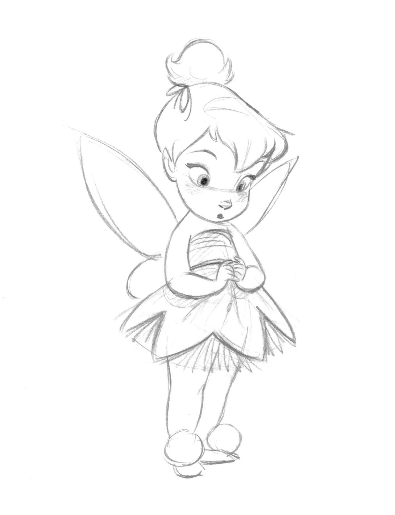 Share more than 76 pencil sketches of tinkerbell best - seven.edu.vn